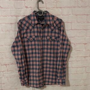 Cody James plaid pearl snap button up